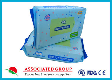 Plain Spunlace Disposable Dry Wipes Nonwoven Fabric Untuk Membersihkan Tubuh / Tangan