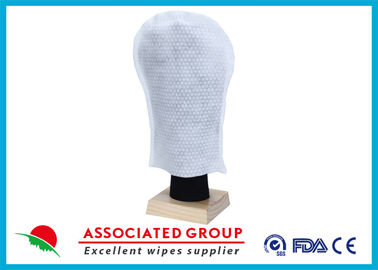 Spunlace Dry Disposable Wash Gloves For Patients Body Cleaning , Big Pearl Dot