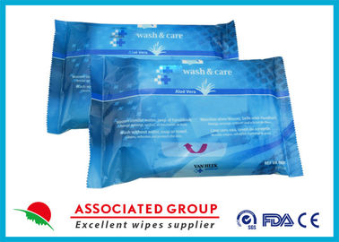 Clinically Tested Multiple Uses Adult Cleaning and Bathing Wet Wipes Rinse Free 48pcs