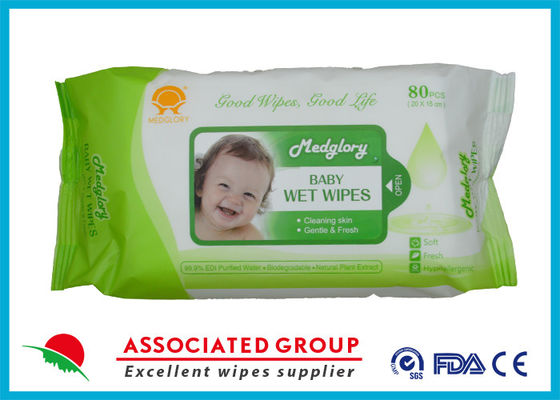 Medglory Bahan-bahan alami Hipoalergenik Baby Wet Wipes Untuk Pembersihan Kulit