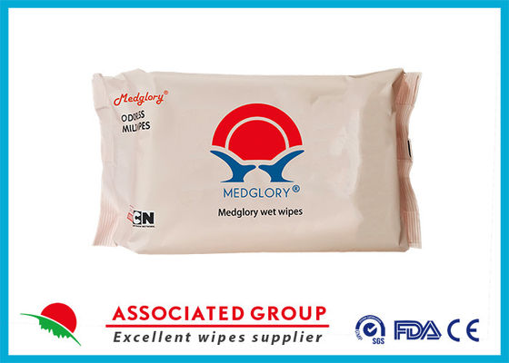 Adult Wet Wipes, Adult Wash tisu kain untuk membersihkan Vitamin E & Aloe Vera Ukuran 9 