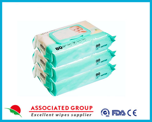 Tisu basah bayi hypoallergenic bebas plastik tanpa bau 99,9% air untuk kulit sensitif