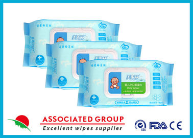 Handuk Merasa Tisu Basah Bayi / Tisu Tisu Basah 99% Layanan OEM Biodegradable